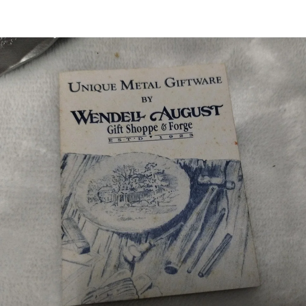 Wendell August Forge 1980 Covered‎ Bridge Metal Art Plate 7